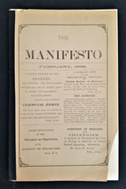 1898 Antique Manifesto Of Shaker And Shakerism History Progress Doctrine - £38.38 GBP