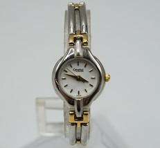 Caravelle by Bulova Ladies Analog Quartz Two Tone Wristwatch Watch New Battery - £14.80 GBP