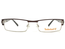 Timberland Eyeglasses Frames TB1266 col.048 Brown Rectangular Full Rim 49-17-130 - £44.66 GBP