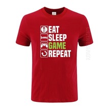 Eat Sleep Game T-Shirt For Man Funny Gamer Gaming Christmas Birthday Gift Crew N - £67.65 GBP