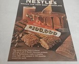 Nestle&#39;s Makes the Very Best Chocolate $100,000 Bar Vintage Print Ad 1968 - $10.98