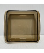 Vintage PYREX Corning Vision Ware Casserole Dish #222 Amber Glass 8” x 8... - £9.52 GBP