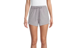 Athletic Works Women&#39;s Shorts Gray Heather LARGE (12-14) Performance Stretch New - $12.59