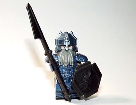 Dwarf Warrior Blue Armor LOTR Lord of the Rings Hobbit Minifigure - £4.78 GBP