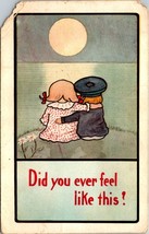 Cute Kid Series Did You Ever Feel Like This Posted 1912 Antique Vintage Postcard - £5.98 GBP