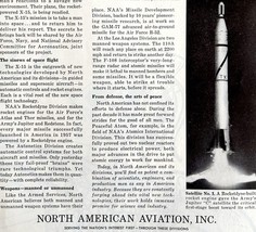 North American Aviation 1958 Advertisement Aviation Astronomy Space DWEE11 - $462.01 MXN