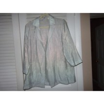 Chico&#39;s green 3/4 sleeve dressy jacket size 2 NWT - £12.54 GBP