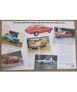 1973 - 2 Page Magazine Car Print Ad - 1972/73 FORD Pinto A6 - £7.76 GBP