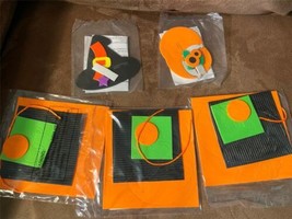 Lot of 5 NEW Halloween Kid&#39;s Craft Kits Foam Witch Hat Pumpkin Ornament Magnet - £11.23 GBP