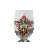 Harley Davidson Cafe Hurricane Glass Live Hard Ride Easy Las Vegas 9&quot; T - $14.84