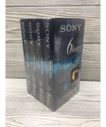 SONY 4 Pack VCR VHS Tapes T-120 Premium Grade 6 hours New Sealed - £11.69 GBP