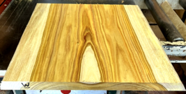 NATURAL EDGE KILN DRIED EXOTIC S2S CANARYWOOD SLAB LUMBER ~20&quot; X 19&quot; X 1... - $69.25