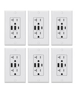 Pack of 3 30-Watt 3-Port Type C and Dual Type A USB Duplex Outlet Smart ... - $2,559.58 MXN