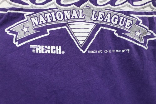 Vtg 90s Mens Large Distressed Spell Out Colorado Rockies Baseball T-Shirt USA Item image 5