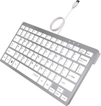 Wired Keyboard, Wired Computer Keyboard for Laptops, Plug &amp; Play USB Keyboard - $19.34