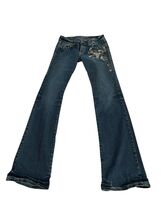 Women’s Trinity Ranch Dark Bootcut Embroidered Bull Western Jeans W26xL32 - $37.62