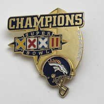 Denver Broncos 1998 Super Bowl XXXII Champions NFL Football Lapel Hat Pin - £11.79 GBP
