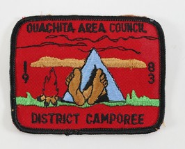 Vintage 1983 Ouachita Council District Camporee Twill Boy Scouts BSA Camp Patch - £9.19 GBP