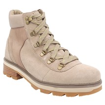 Sorel Women Lennox Hiker STKD Waterproof Combat Boots Size US 10 Omega Taupe - £97.70 GBP