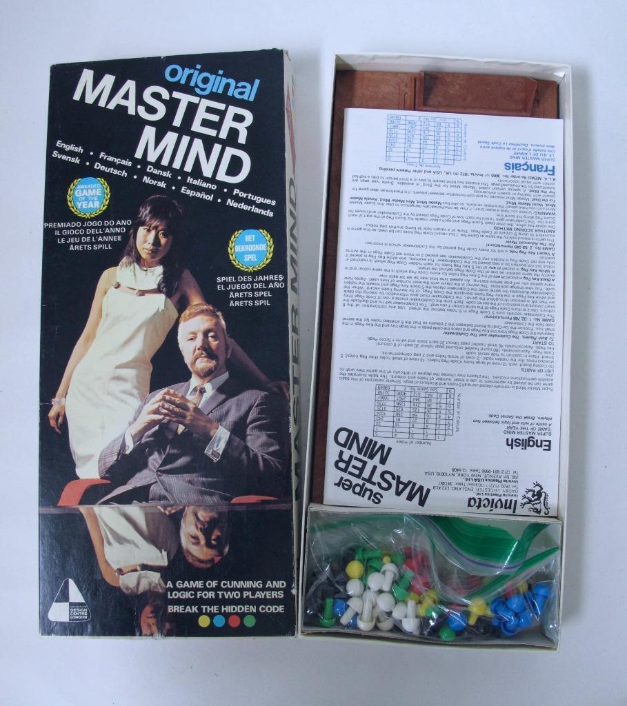 Vintage 1972 Original Master Mind Logic Game Two Players Invicta Complete - $19.99