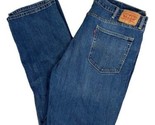 Levis 514 Blue Jeans Straight Leg Mens 40x32 Zipper Cotton Denim - £15.53 GBP