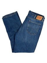 Levis 514 Blue Jeans Straight Leg Mens 40x32 Zipper Cotton Denim - £15.44 GBP