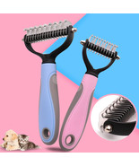 Pets Fur Knot Cutter Dog Grooming Double sided Shedding Tools  Cat Hair ... - £4.69 GBP