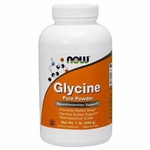 NEW NOW FOODS Glycine Powder Promotes Restful Sleep Gluten Free Vegan 16... - $28.61