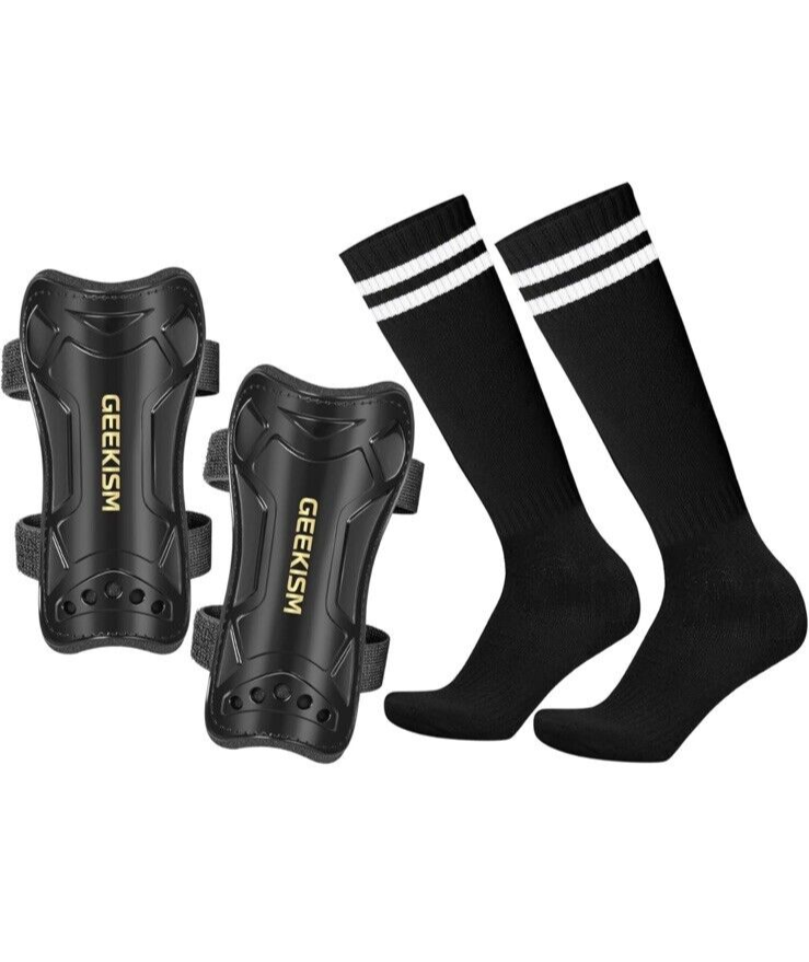 Geekism Soccer Shin Guards for Youth Kids Toddler, Protective Soccer Shi... - $7.80