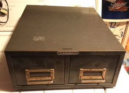 Steelmaster 5x3 Card File 2 Drawer Cabinet  12.25&quot;x16&quot;x 5&quot; - $832.13 MXN