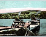 Boat Landing Lake Sunapee New Hampshire NH 1910 DB Postcard K10 - $9.85