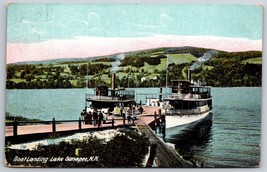 Boat Landing Lake Sunapee New Hampshire NH 1910 DB Postcard K10 - £7.75 GBP