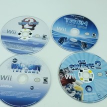 Nintendo Wii Games Lot of 4 Bundle Smurfs 2 Tron Wipeout 2 Wipeout the game  - £17.77 GBP