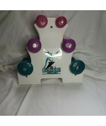 Vintage The Champion Within You Coated Dumbbell Set with Stand - £66.46 GBP