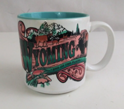 Vintage Wyoming End Of The Road Souvenir 3.5&quot; Coffee Cup - £7.29 GBP