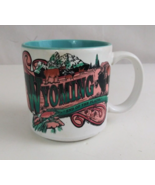 Vintage Wyoming End Of The Road Souvenir 3.5&quot; Coffee Cup - $9.69