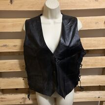 NWT Barney’s Leather Black Biker Best Men’s Size L KG JD Motorcycle Lace up - $24.75