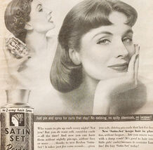 1955 Revlon Satin Set Permanent Curl Advertisement Hair Beauty Hygiene D... - $19.99 1955 Revlon Satin Set Permanent Curl Advertisement Hair Beauty Hygiene D... - $19.99