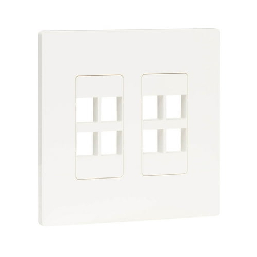Eaton N080-208 EATON TRIPP LITE SERIES 8-PORT KEYSTONE DOUBLE-GANG FACEP... - $25.80