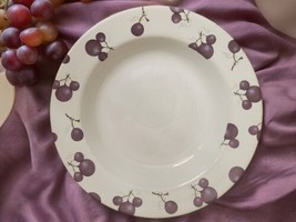 Disney Mickey Mouse &amp; Co Stoneware 9&quot; Salad Soup Bowl Hidden Grapes Ears Rare - £45.91 GBP