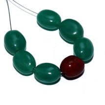 Onyx Ropada Smooth Oval Beads Briolette Natural Loose Gemstone Making Jewelry - £2.50 GBP