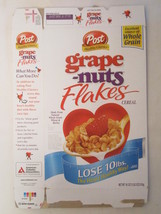 Empty POST Cereal Box GRAPE-NUTS FLAKES 2006 18 oz [G7C6r] - £6.11 GBP