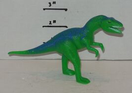 2" Tyrannosaurus T REX Dinosaur Jurassic Figure green blue Cake Topper - $5.91