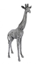 New Giraffe, Silver, Varnished, Polyresin/Resin, 22,8 x 8,9 X 43,3 CM - £59.75 GBP