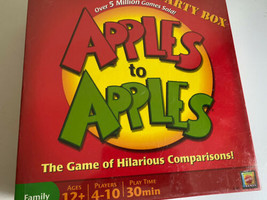 NEW APPLES TO APPLES PARTY BOX FAMILY GAME CARDS FACTORY SEALED. Mattel ... - $14.25