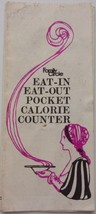 Vintage Family Circle Eat In Eat Out Pocket Calorie Counter Pamplet 1974 - $1.99