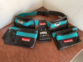 Makita Heavy Duty Tool Belt with Pouch Bags &amp; Hammer Loop for Carpenter/... - $25.00