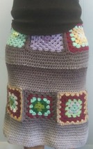 Granny square Women&#39;s Adjustable Crochet Skirt. granny square Midi Skirt - $338.84 CAD