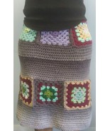 Granny square Women&#39;s Adjustable Crochet Skirt. granny square Midi Skirt - €213,21 EUR
