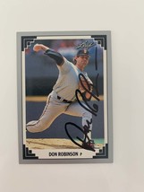 Don Robinson signed baseball card - $15.00